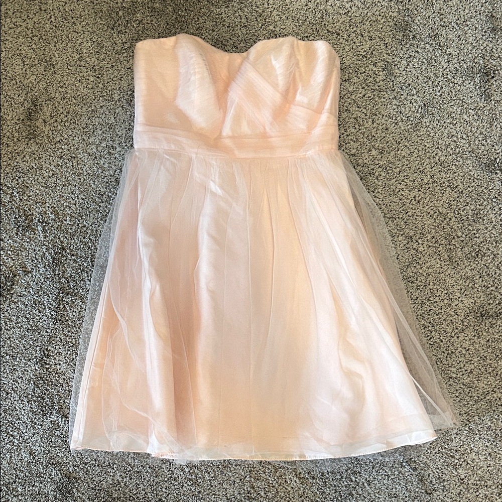 David’s Bridal Elegant Pink Bridal Dress